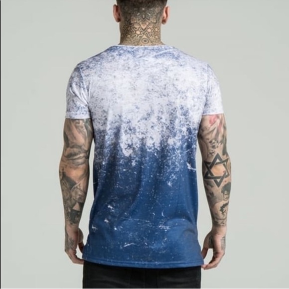 Sik Silk Distressed Basic Vent Tee - Picture 2 of 9